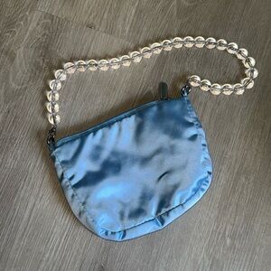 Blue Satin Mini Handbag ✨